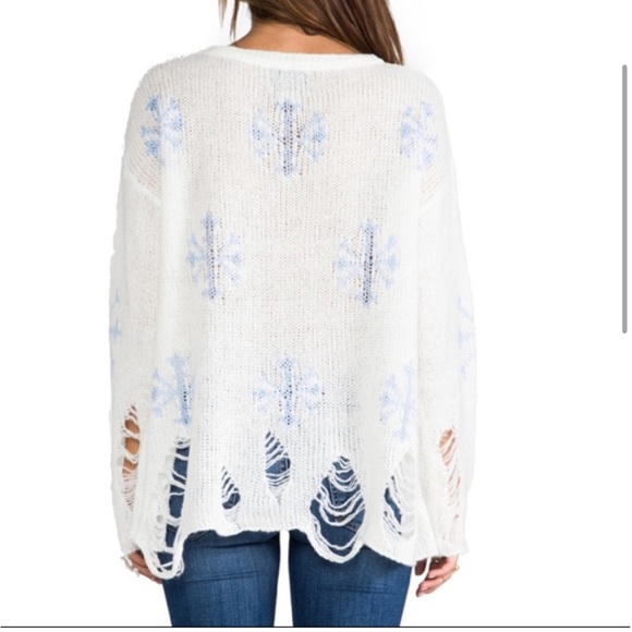 Wildfox Couture Lennon Snowflake Sweater xs $258 - Picture 2 of 7